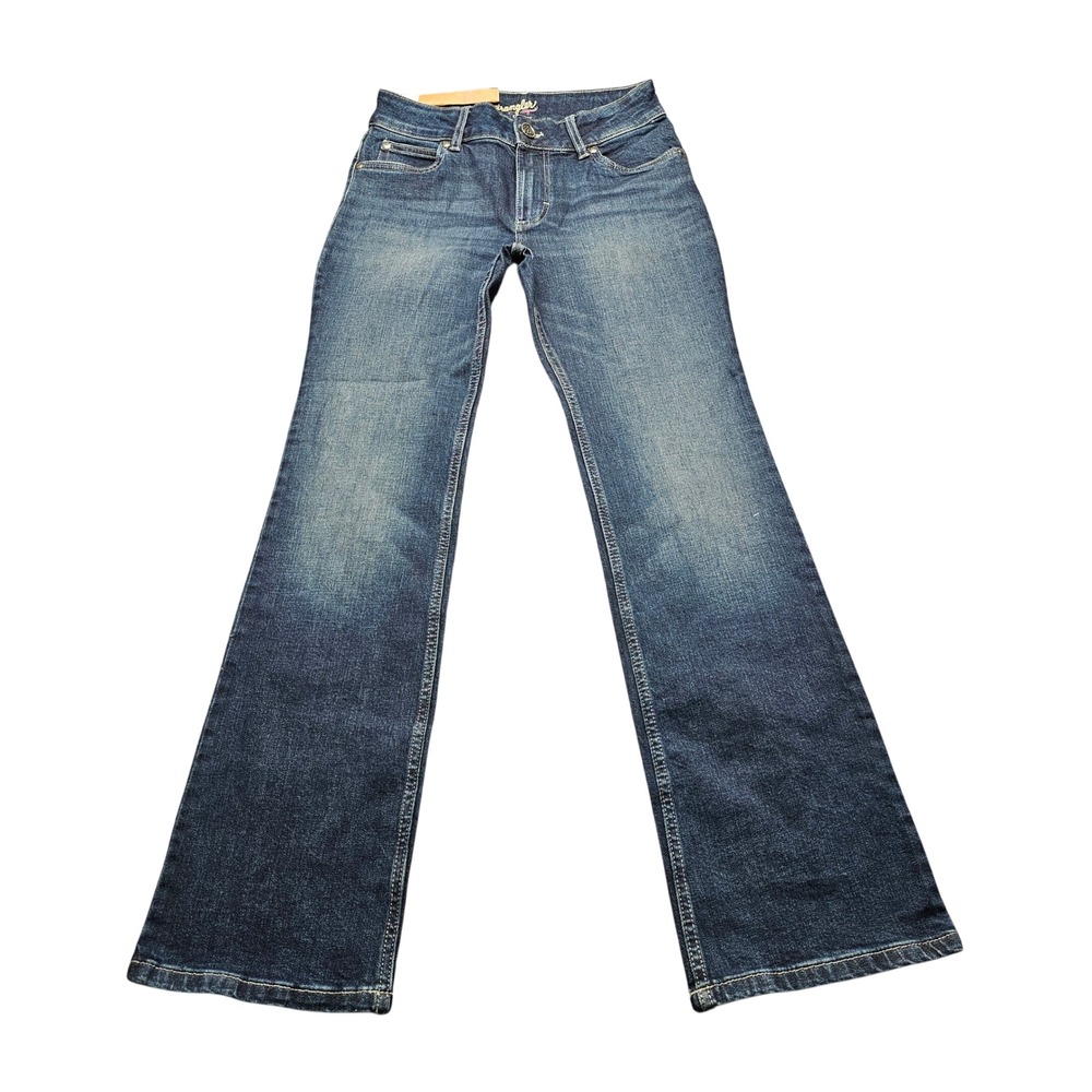 NWT Wrangler Retro Mae Mid Rise Bootcut Jeans Dark Wash Denim Size 5x32 Western